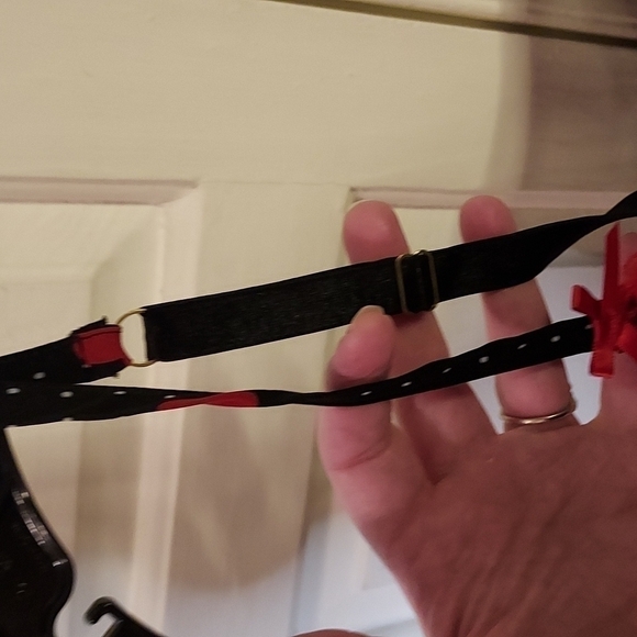 Cacique Valentine Heart Romper Lace Trim - Picture 5 of 11